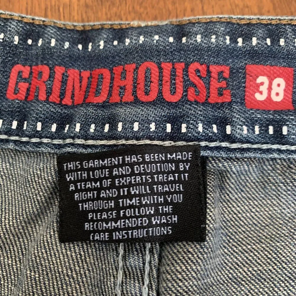 Grindhouse 1106 Men's‎ 38 Blue Denim Jean Shorts Dark Wash NWOT